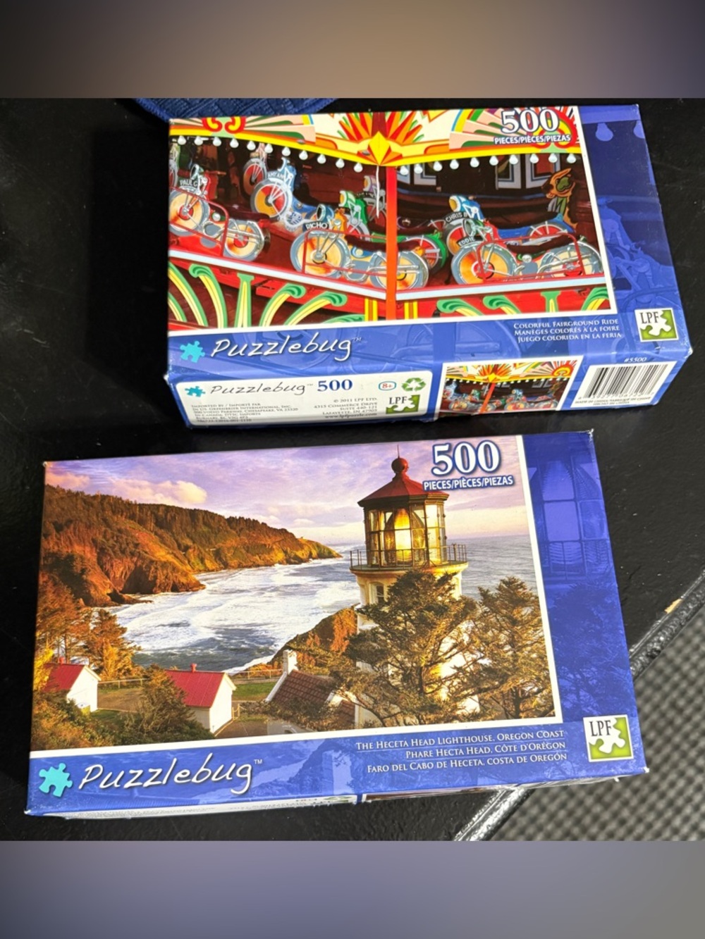 2 Puzzles- Lighthouse & Carousel